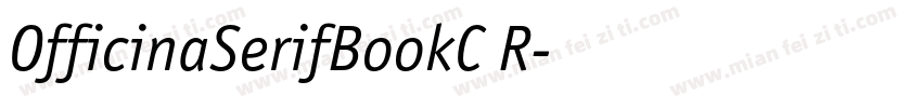 OfficinaSerifBookC R字体转换